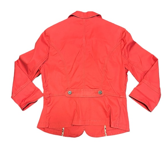 CAbi Style 878 Little Red Jacket Woman Size 4 Button Front Blazer Career Work - Picture 3 of 7